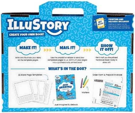 Hardcover book templates and blank story pages from Lulu Junior kit