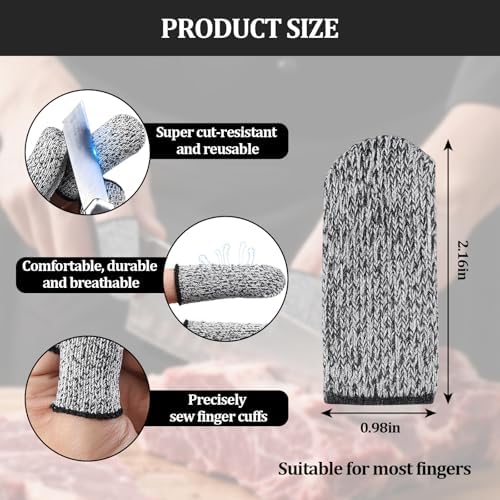 Bolsdoic reusable finger guards pack of ten pieces spread out