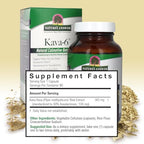 Premium noble kava root extract capsules for natural mood support
