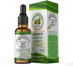Propolis Health liquid supplement dropper bottle packaging label details