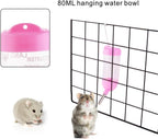 Guardians pink hamster bottle and hideout hut stand