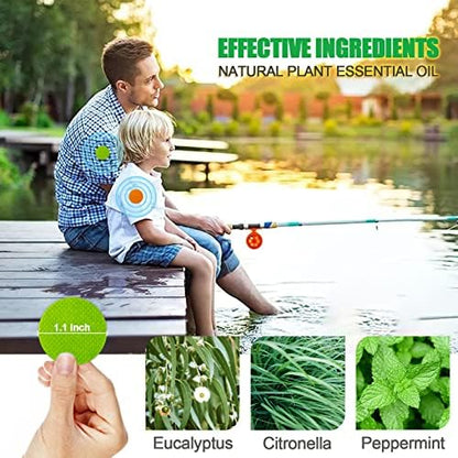 Scentpellent mosquito repellent patches showing citronella and eucalyptus ingredients