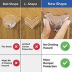 Wappa Baby transparent corner guards on wooden table