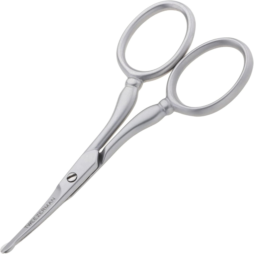 Tweezerman G.E.A.R. Facial Hair Scissors front view premium men's grooming tool