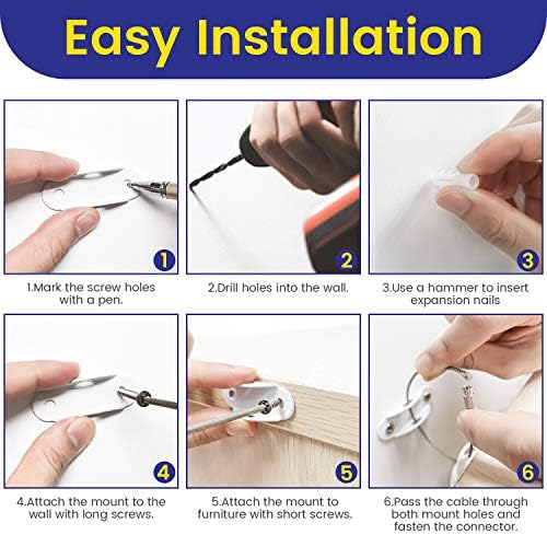 Infographic showing vertical and horizontal installation methods for wall anchors