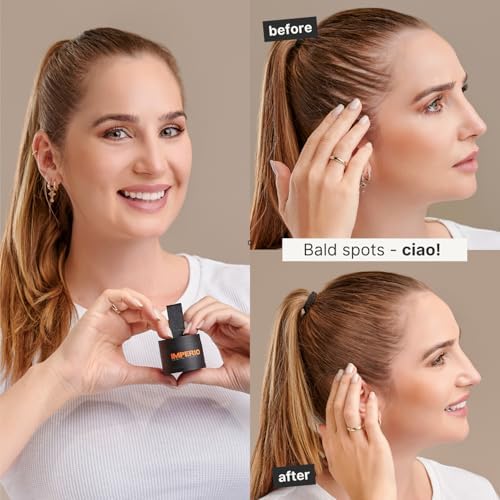 Imperio light brown hair powder for grey root coverage