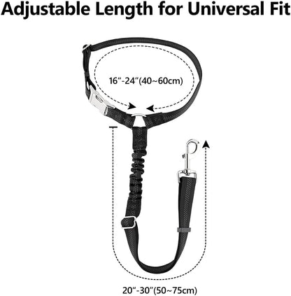 Heavy duty metal hardware on Plutus Pet vehicle harness