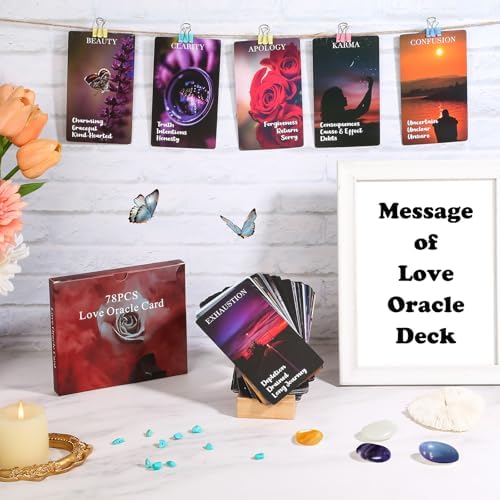 Fofeadm oracle tarot cards spread out showing romantic imagery.
