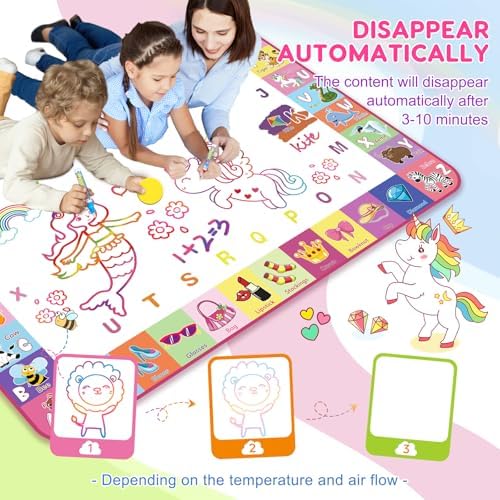 Educational alphabet and animal prints on Wedopro mat border
