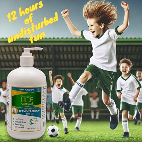 Back label of Natulabusa lice combat cream with ingredient details