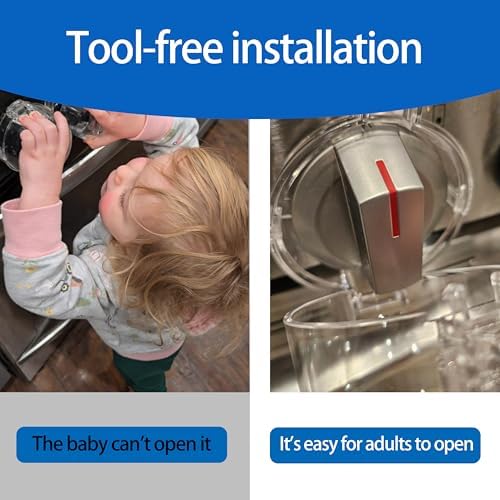 Transparent oven knob safety lock for child protection