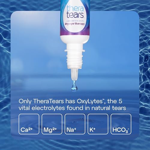 TheraTears Extra 12 hour hydration comfort eye drop vials.