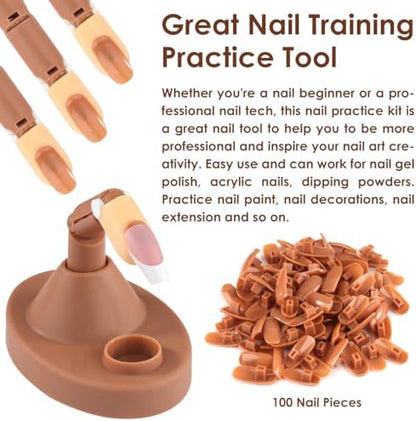 Beatool nail practice kit for acrylic and gel polish training