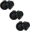 Lasenersm hair color mixing bowls front view set of six black plastic tint bowls
