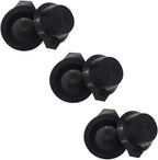 Lasenersm hair color mixing bowls front view set of six black plastic tint bowls