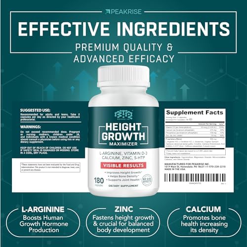 Back label of BIOTEQUELAB growth supplement displaying authentic ingredients list including zinc and L-Arginine.