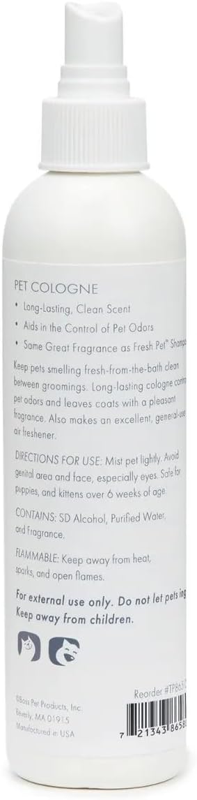 Topline Power pet odor control mist spray bottle packaging detail view