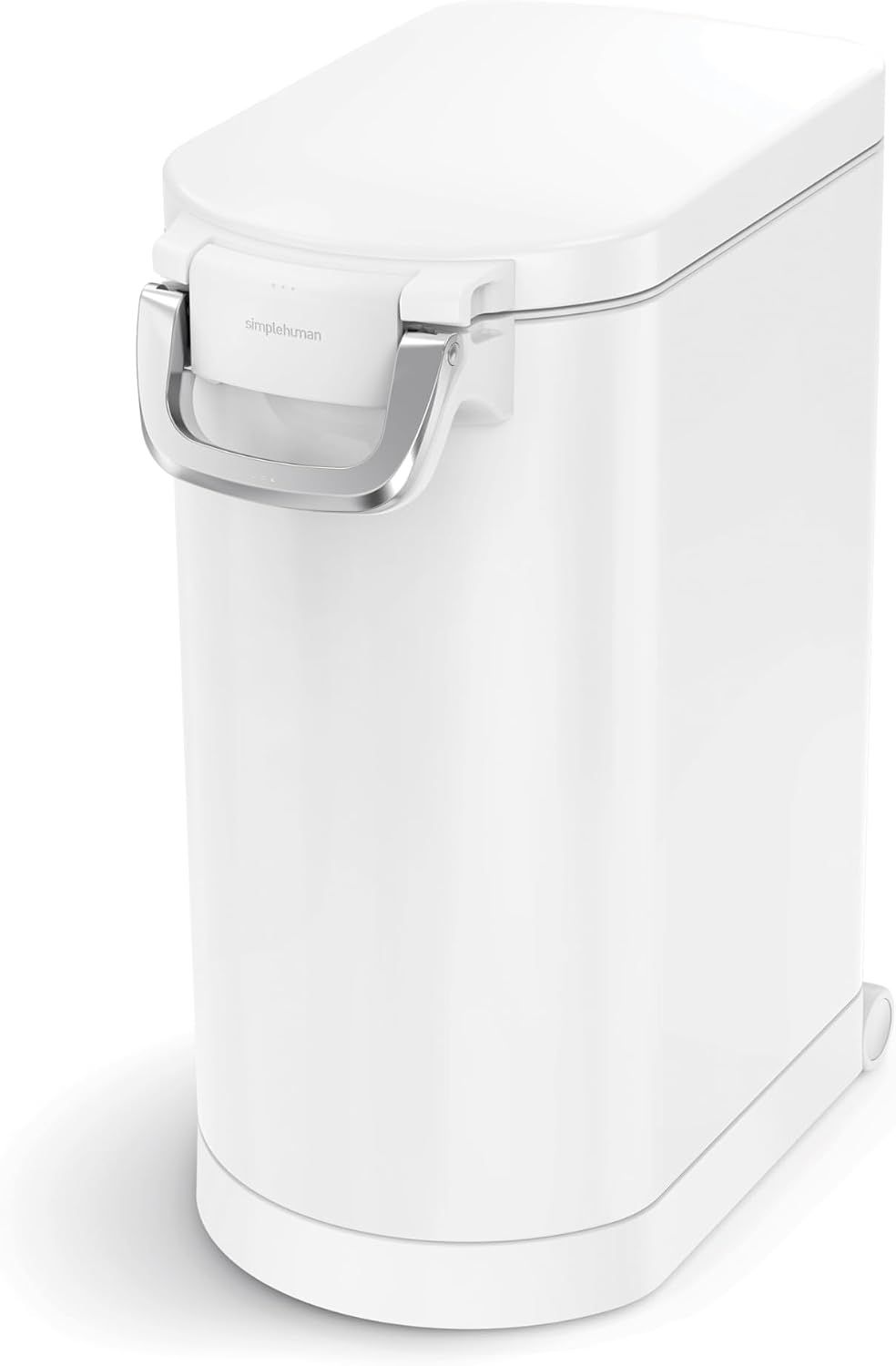 simplehuman 35 Liter, 40 lb / 18.1 kg X-Large Pet Food Storage Container for Dog Food, Cat Food, and Bird Feed, Brushed Stainless Steel - Image 9