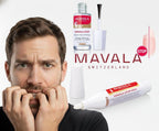 Mavala 0.3 fluid ounce nail treatment bottle layout