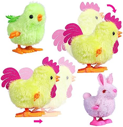 Side view of manual winding mechanism on a soft plush yellow hopping chick toy
