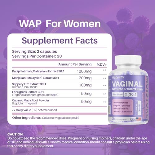 Close up of MEGNETA supplement label highlighting USA made quality and vegan formula.