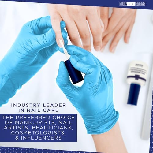Blue Cross optical nail brightener top cap and applicator brush