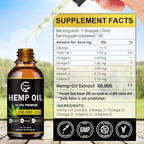Gornvb High Potency Hemp Oil label details and ingredients