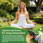 Kava Kava root extract drops with chamomile and passionflower for deep sleep support