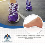 Washable and reusable adhesive arch pads for high arch foot alignment