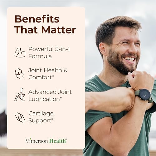 Glucosamine Sulfate with Hyaluronic Acid, Boswellia, Black Pepper & MSM Supplement – 5-in-1 Joint Supplements for Men and Women – Joint Health, Mobility & Bone Strength – FSA Eligible 60 Caps - Image 3
