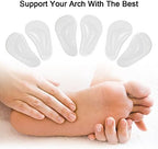 Close up of medical grade PU gel texture on Dr. Foot arch support pads.