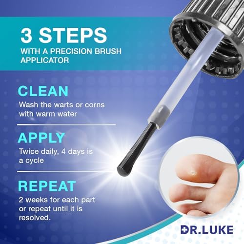 Dr. Luke foot care treatment for plantar warts and calluses on toes