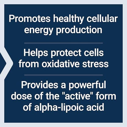 Life Extension Super R-Lipoic Acid bottle side profile