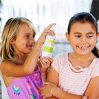 Safe hypoallergenic lice defense spray for children featuring natural peppermint oil.