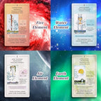 Fofeadm tarot deck guidebook and cards displayed together