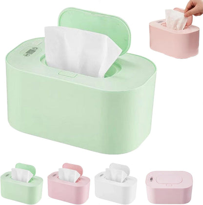 Generic portable baby wipe warmer with LED display front view