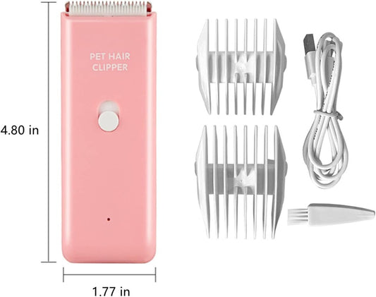 Tileon electric pet hair trimmer with dual sided guide combs