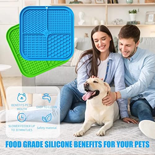 Honomastry Lick Mat for Dogs top view showing square shape