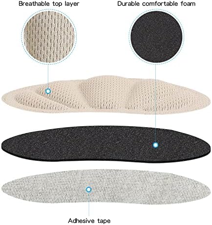 Soft breathable mesh heel protectors for blister prevention and comfort.