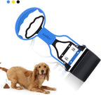 Andiker portable dog poop tool being used with a garbage bag