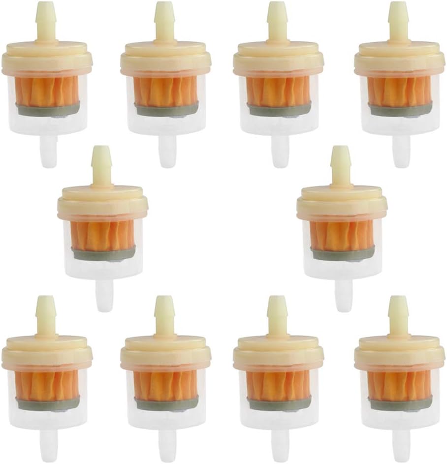 Uonlytech 10-piece microdermabrasion filters pack front view showing transparent plastic housing