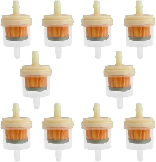 Uonlytech 10-piece microdermabrasion filters pack front view showing transparent plastic housing