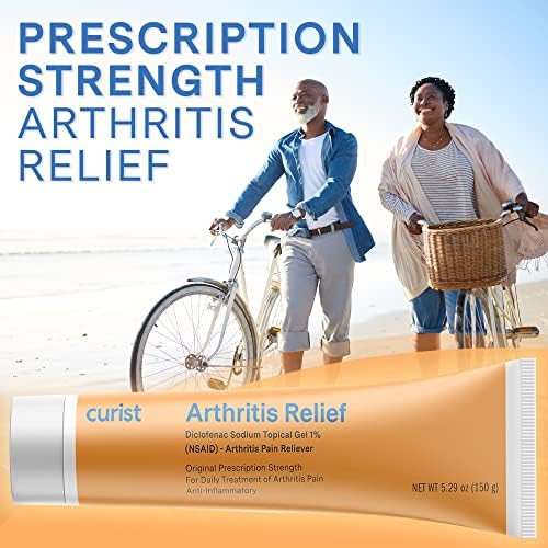 Curist 1 percent arthritis cream gel tube showing active ingredient information