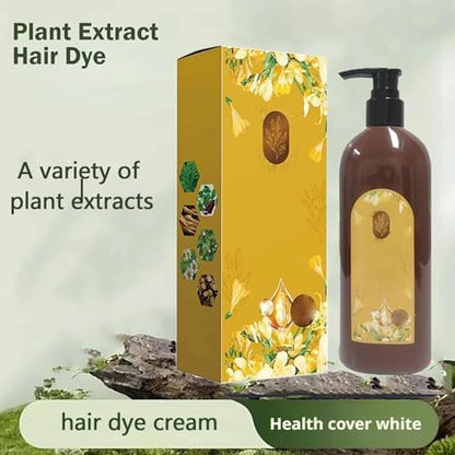 Pure plant extract hair color shampoo for seamless gray coverage