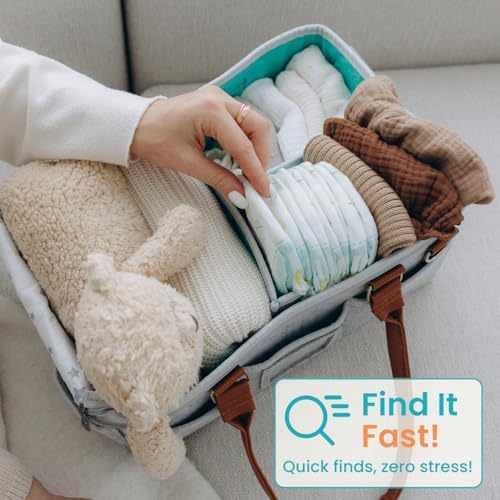 Home For Each nursery organizer with roll-top lid closed