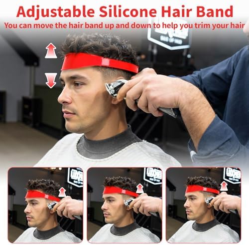 Close up view of the ergonomic barber blending comb used for precision hair tapering