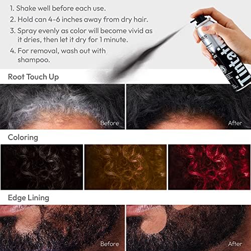Kiss Tintation hair spray side view showing 2 pack quantity
