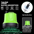Freesea hydroponic water pump packaging and included accessories