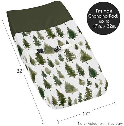 Sweet Jojo Designs brushed microfiber changing table cover pattern view