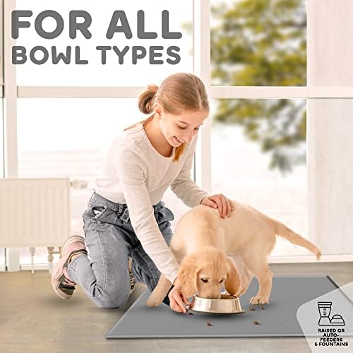 Pethappily pet placemat for food and water